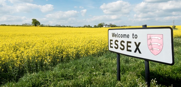 Field with sign of Essex.