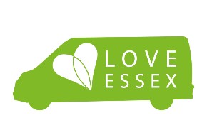 Love Essex logo inside green van