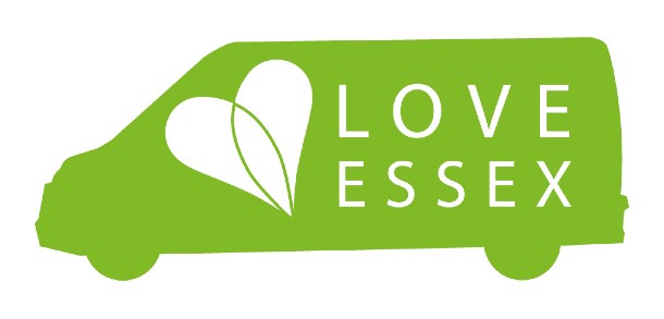 Love Essex logo inside green van